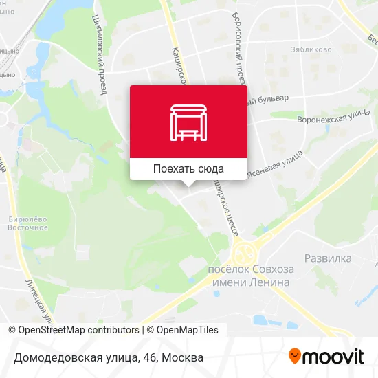 Карта Домодедовская улица, 46