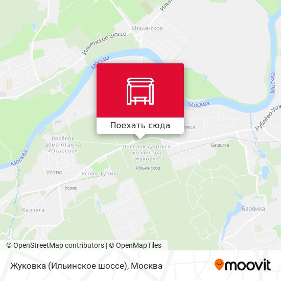 Карта Жуковка (Ильинское шоссе)