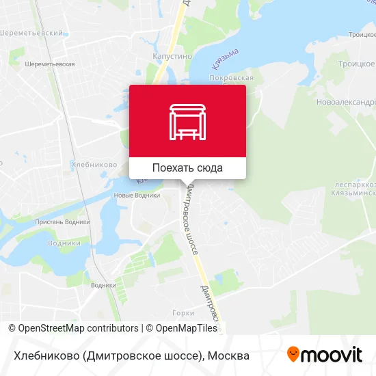 Карта Хлебниково (Дмитровское шоссе)