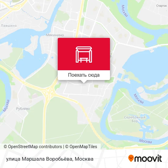 Карта улица Маршала Воробьёва
