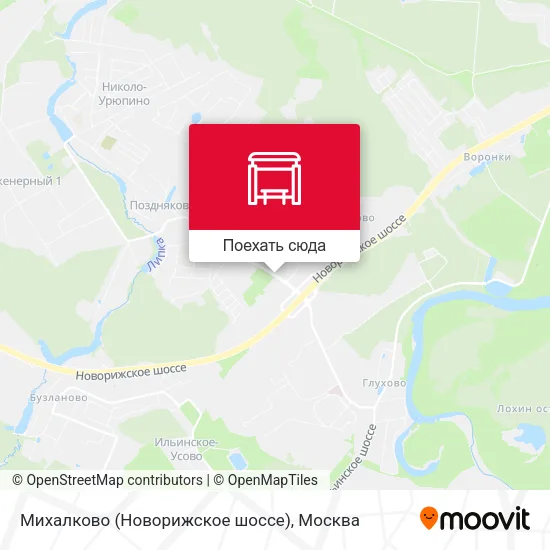 Карта Михалково (Новорижское шоссе)