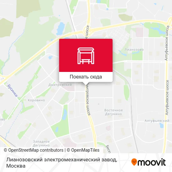 Карта Лианозовский электромеханический завод