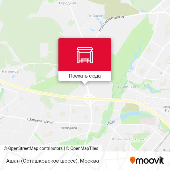 Карта Ашан (Осташковское шоссе)