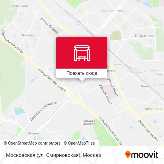 Карта Московская (ул. Смирновская)