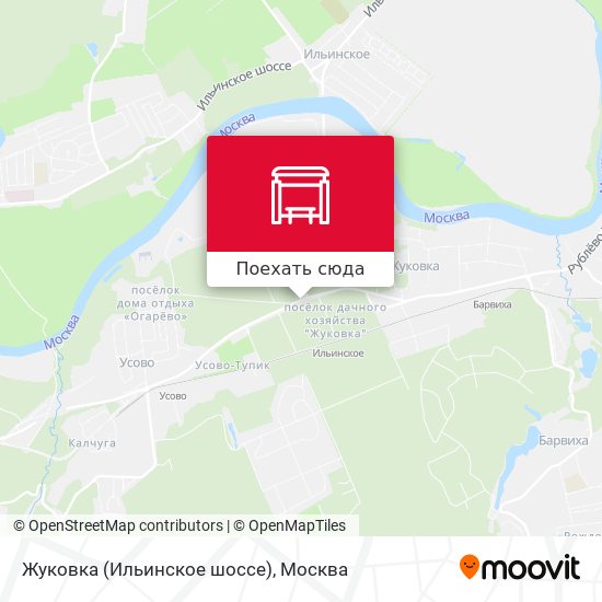 Карта Жуковка (Ильинское шоссе)