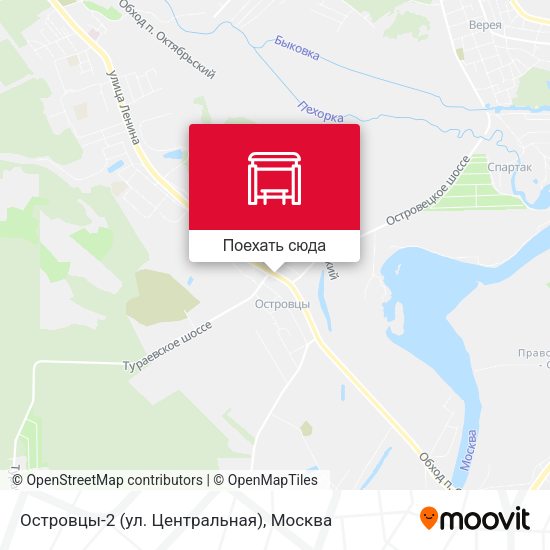 Карта Островцы-2 (ул. Центральная)
