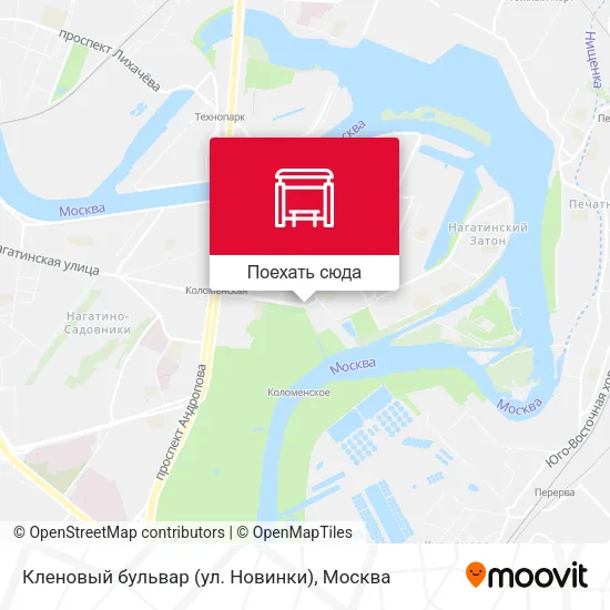 Карта Кленовый бульвар (ул. Новинки)