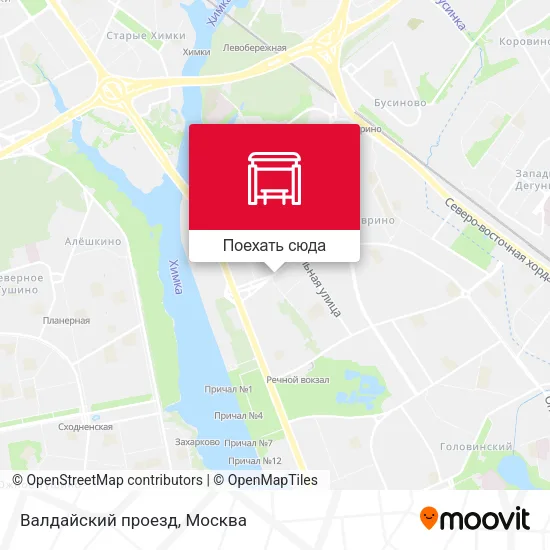 Карта Валдайский проезд