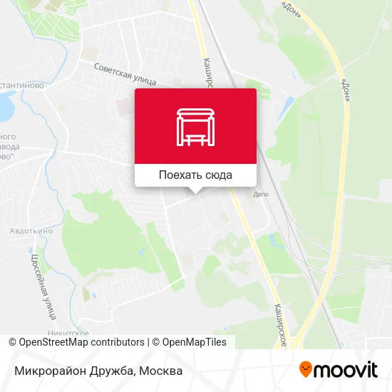 Карта Микрорайон Дружба