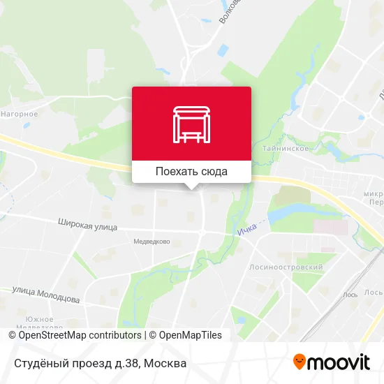 Карта Студёный проезд д.38