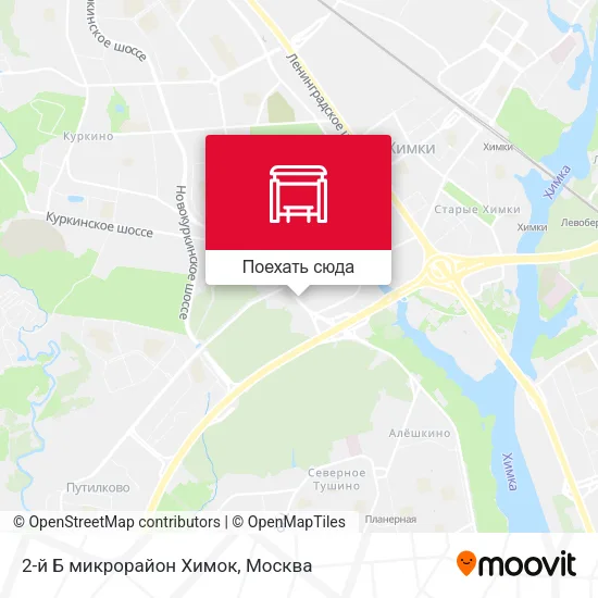 Карта 2-й Б микрорайон Химок