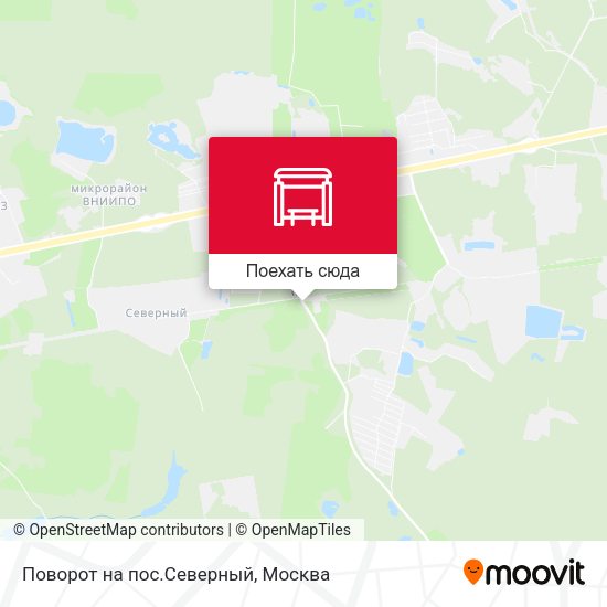 Карта Поворот на пос.Северный