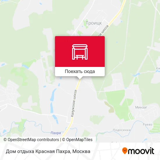 Карта Дом отдыха Красная Пахра