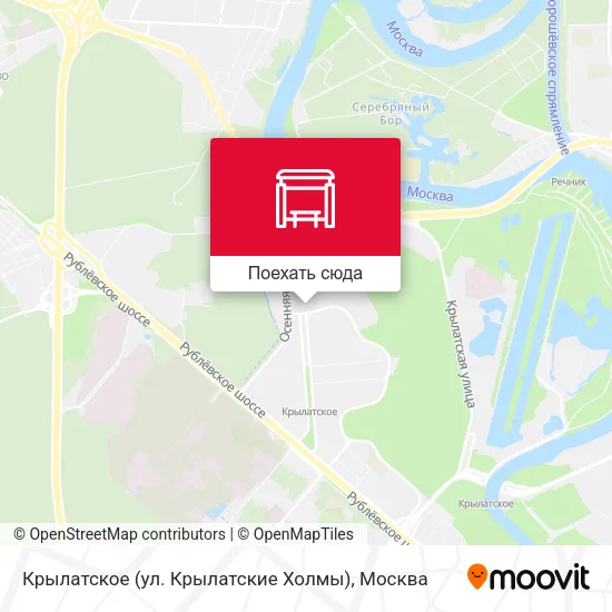 Карта Крылатское (ул. Крылатские Холмы)