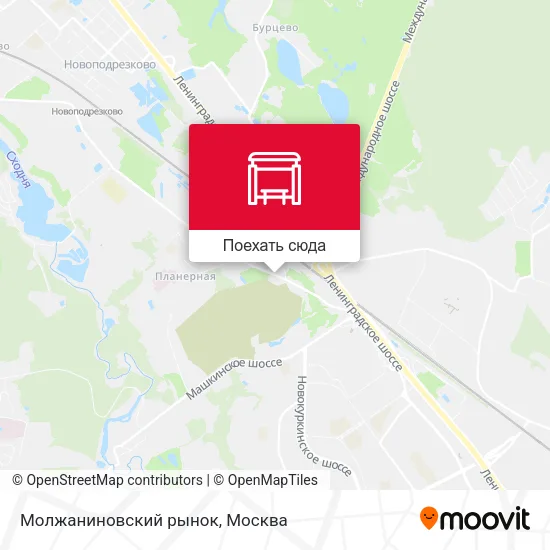 Карта Молжаниновский рынок