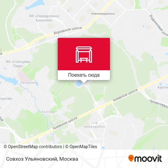 Карта Совхоз Ульяновский