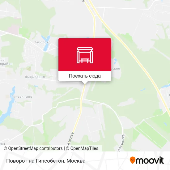 Карта Поворот на Гипсобетон
