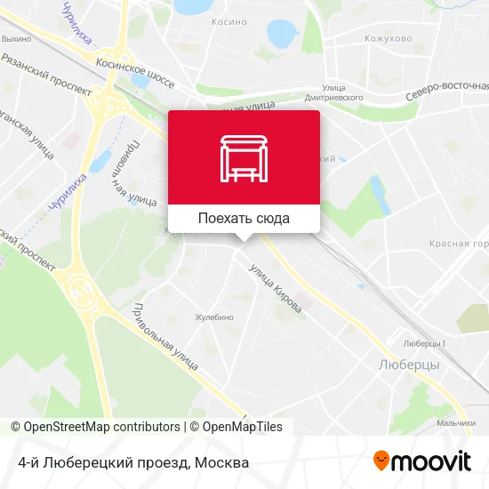 Карта 4-й Люберецкий проезд