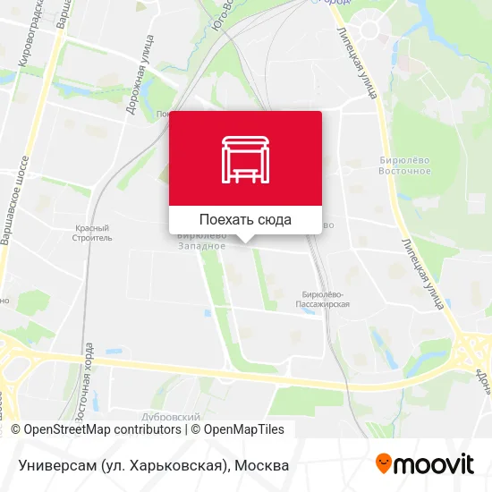 Карта Универсам (ул. Харьковская)