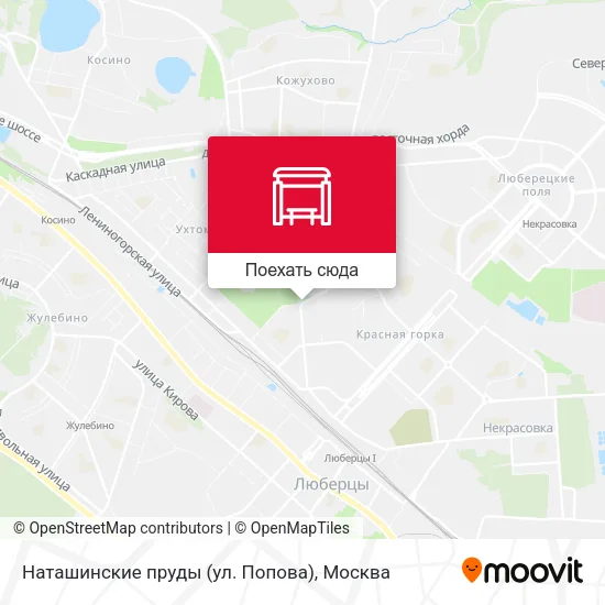 Карта Наташинские пруды (ул. Попова)