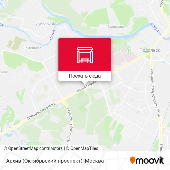 Карта Архив (Октябрьский проспект)
