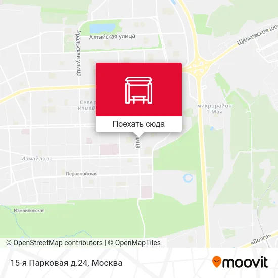 Карта 15-я Парковая д.24
