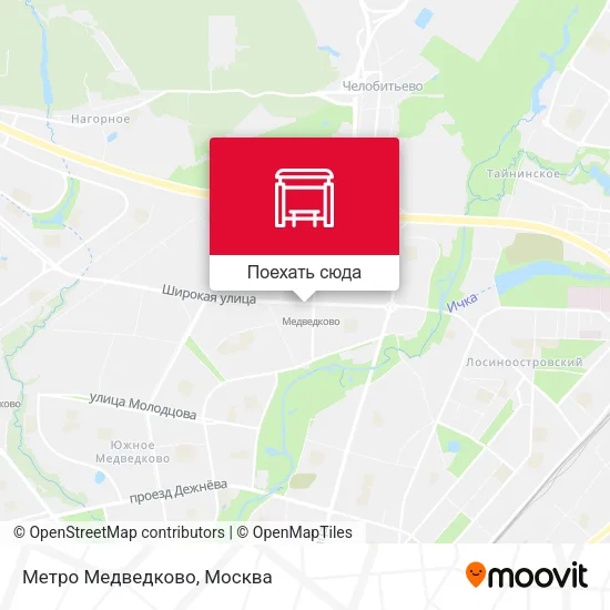 Карта Метро Медведково