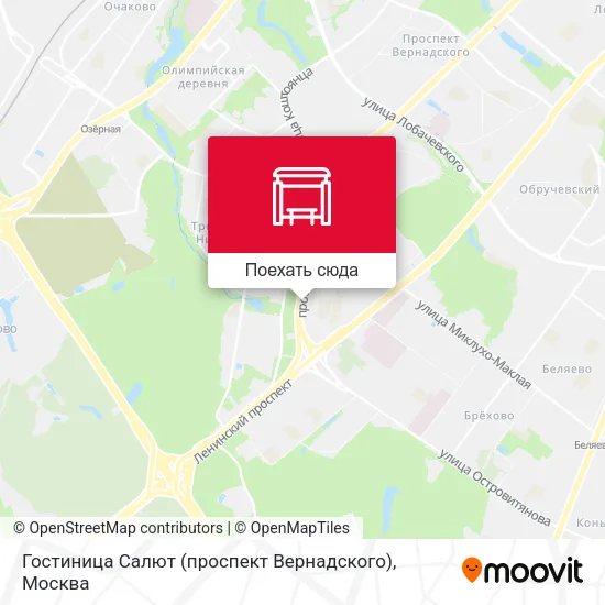 Карта Гостиница Салют (проспект Вернадского)