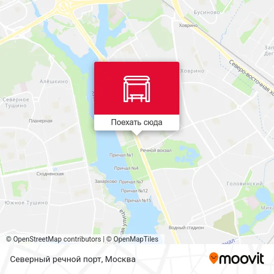 Карта Северный речной порт