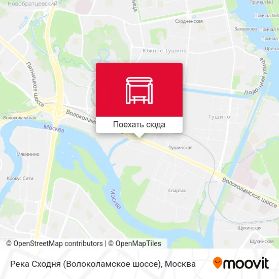 Карта Река Сходня (Волоколамское шоссе)