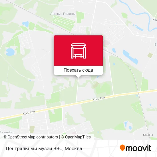 Карта Центральный музей ВВС