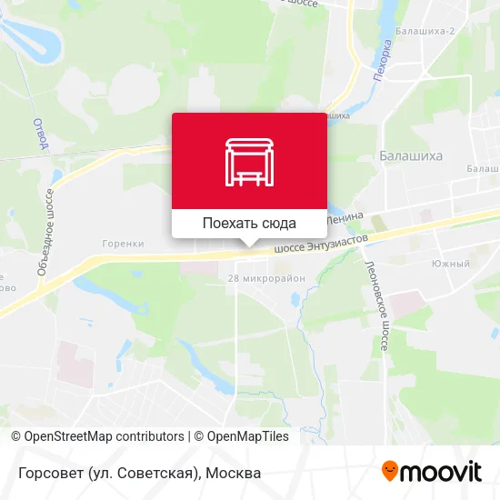 Карта Горсовет (ул. Советская)
