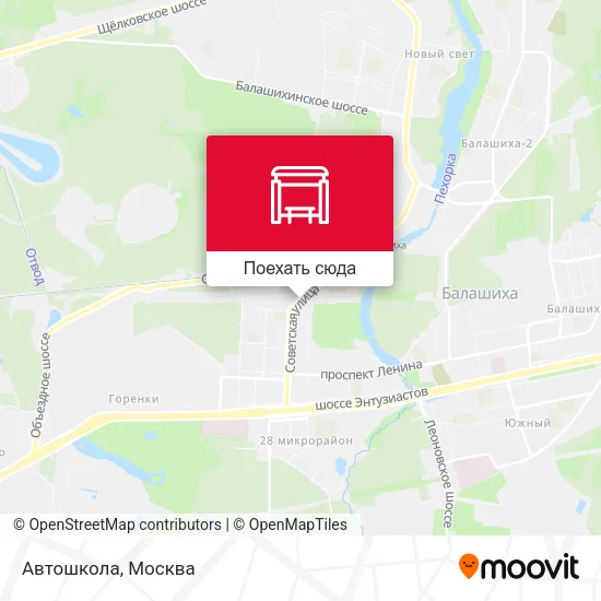 Карта Автошкола