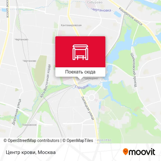 Карта Центр крови