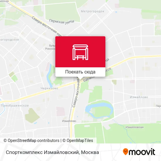 Карта Спорткомплекс Измайловский