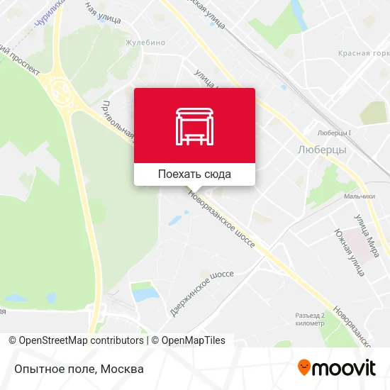Карта Опытное поле