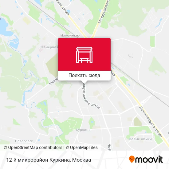 Карта 12-й микрорайон Куркина