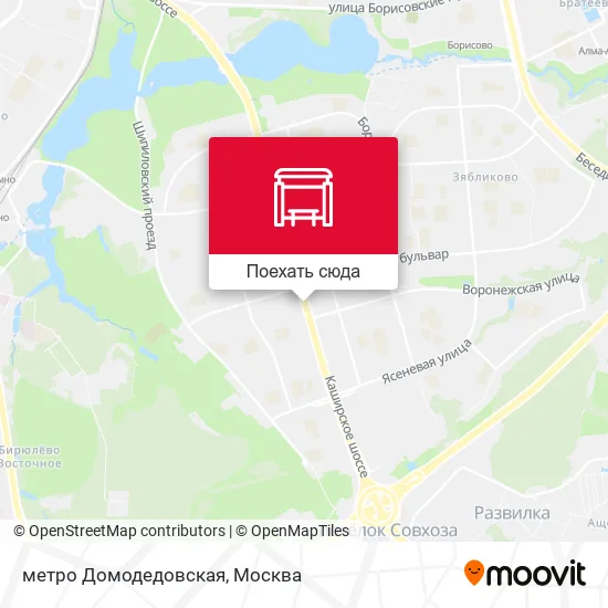 Карта метро Домодедовская