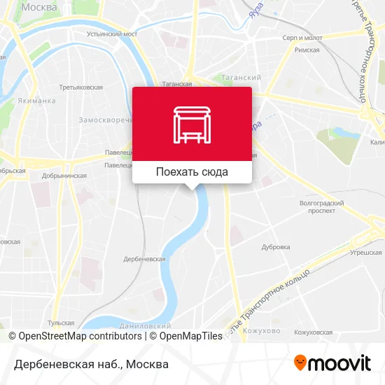Карта Дербеневская наб.