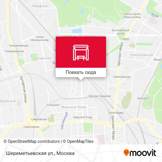 Карта Шереметьевская ул.