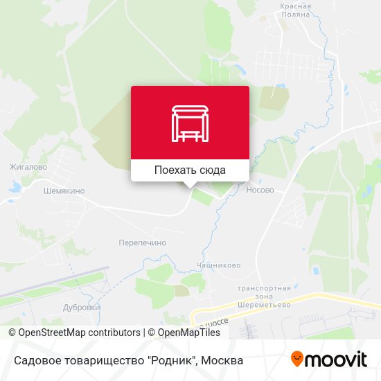 Карта Садовое товарищество "Родник"