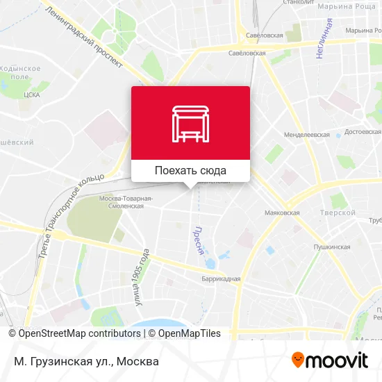 Карта М. Грузинская ул.