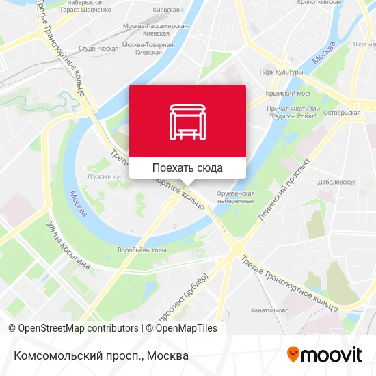 Карта Комсомольский просп.