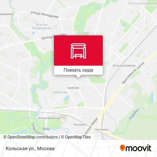 Карта Кольская ул.