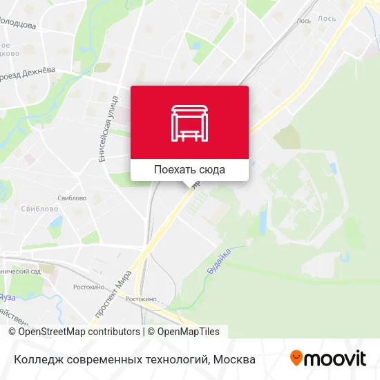 Карта Колледж современных технологий