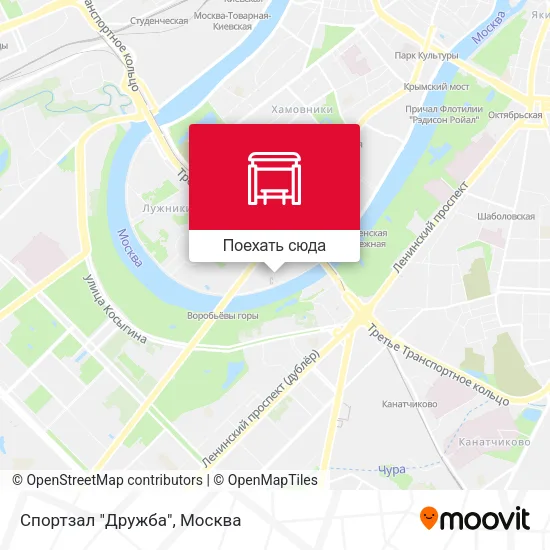 Карта Спортзал "Дружба"