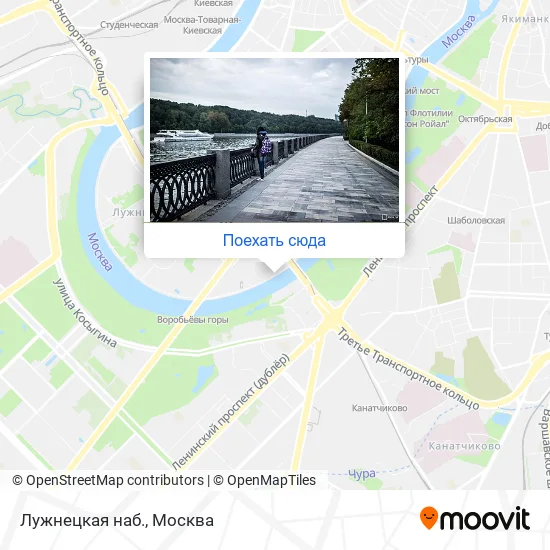 Карта Лужнецкая наб.