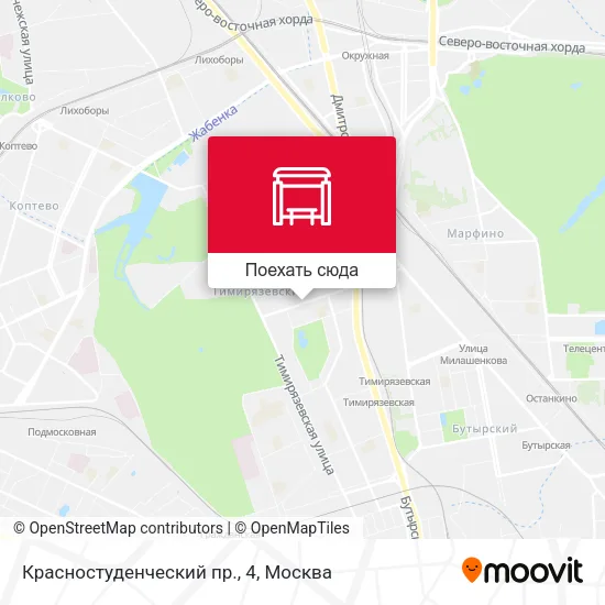 Карта Красностуденческий пр., 4