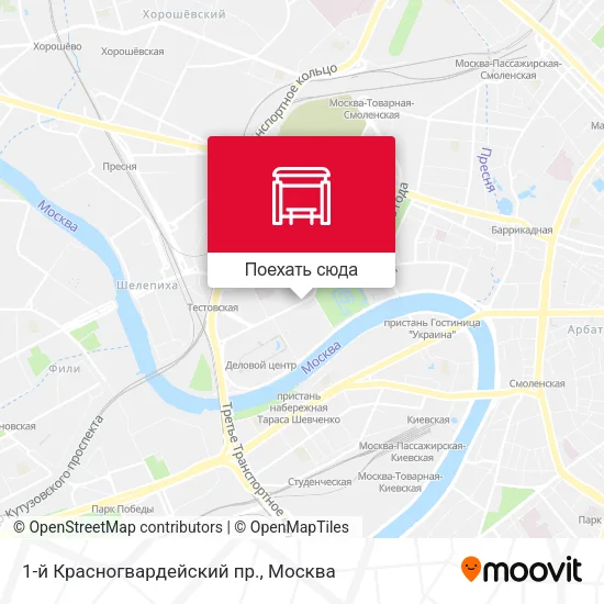 Карта 1-й Красногвардейский пр.
