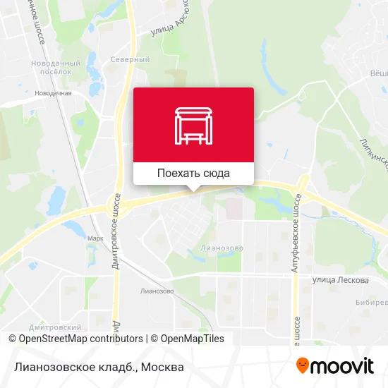 Карта Лианозовское кладб.